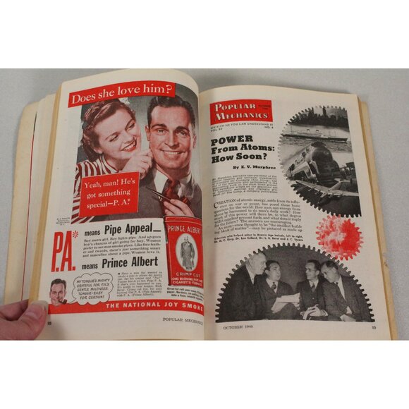 Popular Mechanics October 1946 Nuclear Power Atomic Age Vintage Advertising, - Picture 4 of 10